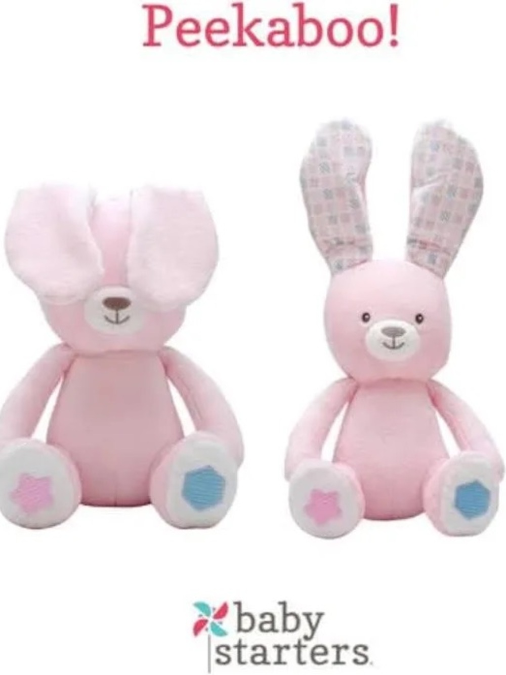 NWT Magic Years Pink Peek-A-Boo Interactive Plush Bunny Toy